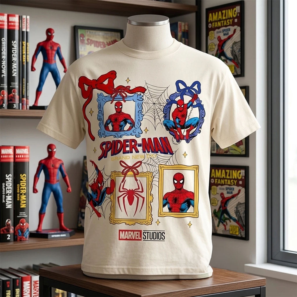 Marvel Studios Spider-Man Brand New Day Portrait Collection T-Shirt Spider-Man Merch Cute Gifts - Merchluma