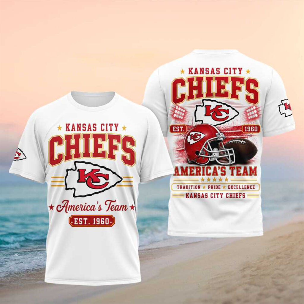 Kansas City Chiefs Football Vintage Helmet Est 1960 Shirt Chiefs Merch Football Themed Gifts - Merchluma