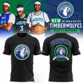 Minnesota Timberwolves 2026 2027 New Black Shirt MN Timberwolves Merch Basketball Fan Gifts - Merchluma