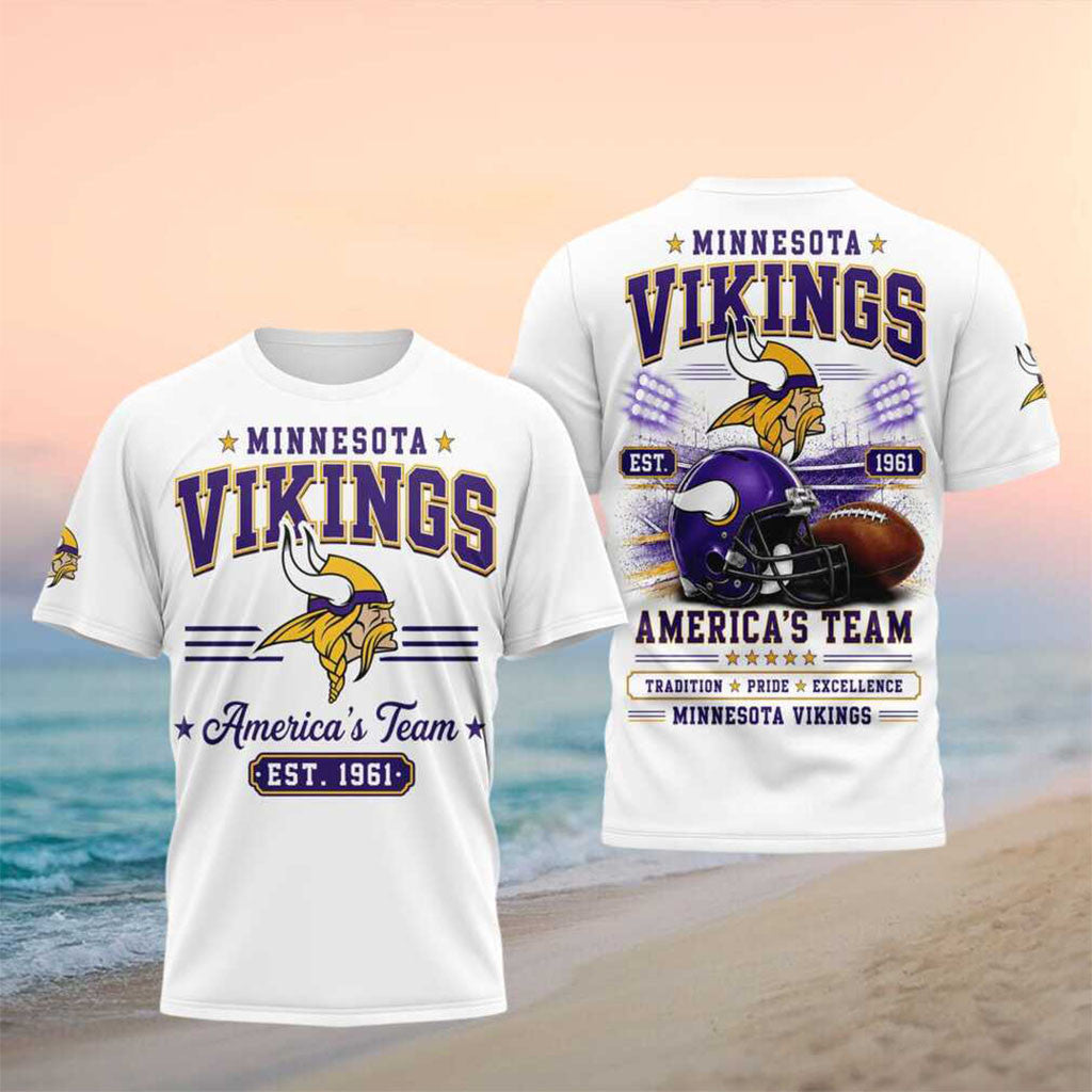 Minnesota Vikings Football Helmet Tradition Shirt Minnesota Vikings Merch Game Day Gifts - Merchluma