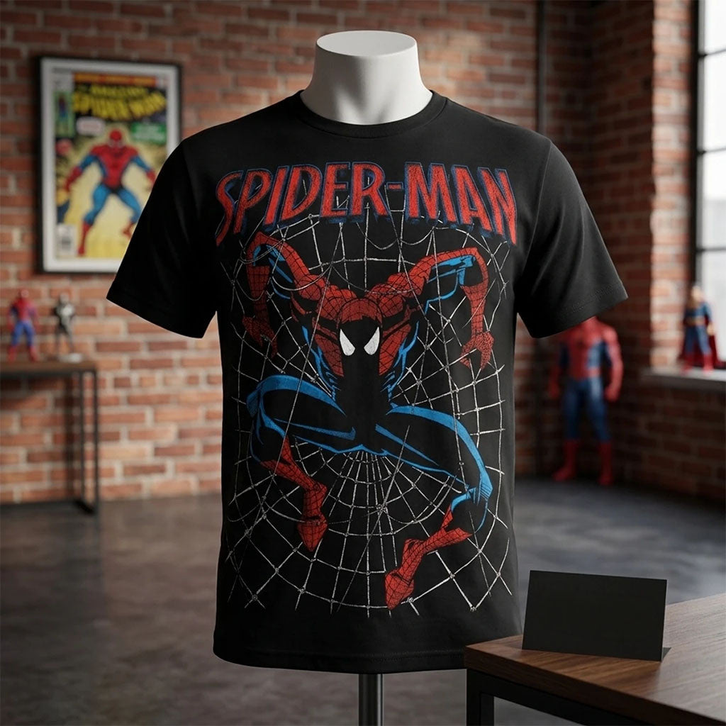 The Amazing Spider-Man Classic Web Slinger Retro T-Shirt Spider-Man Merch Gift For Movie Fans - Merchluma