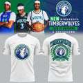 Minnesota Timberwolves 2026-2027 New White Shirt Timberwolves Merch Present For Basketball Fan - Merchluma