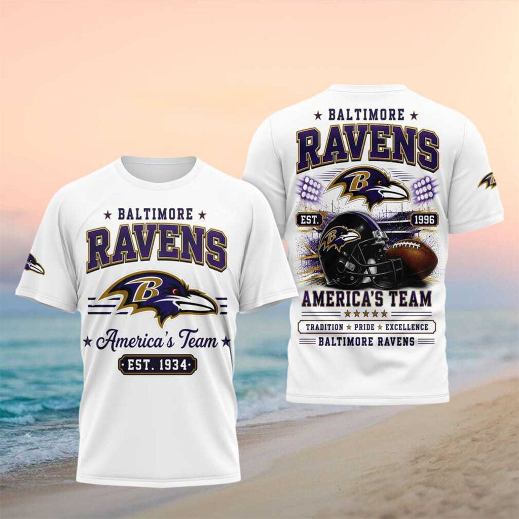 Baltimore Ravens Football Helmet Tradition Shirt Baltimore Ravens Merch Football Fan Gifts - Merchluma