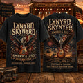 Lynyrd Skynyrd America 250 Eagle Flag T-Shirt One Timeless Southern Sound Shirt Fan Merch - Merchluma