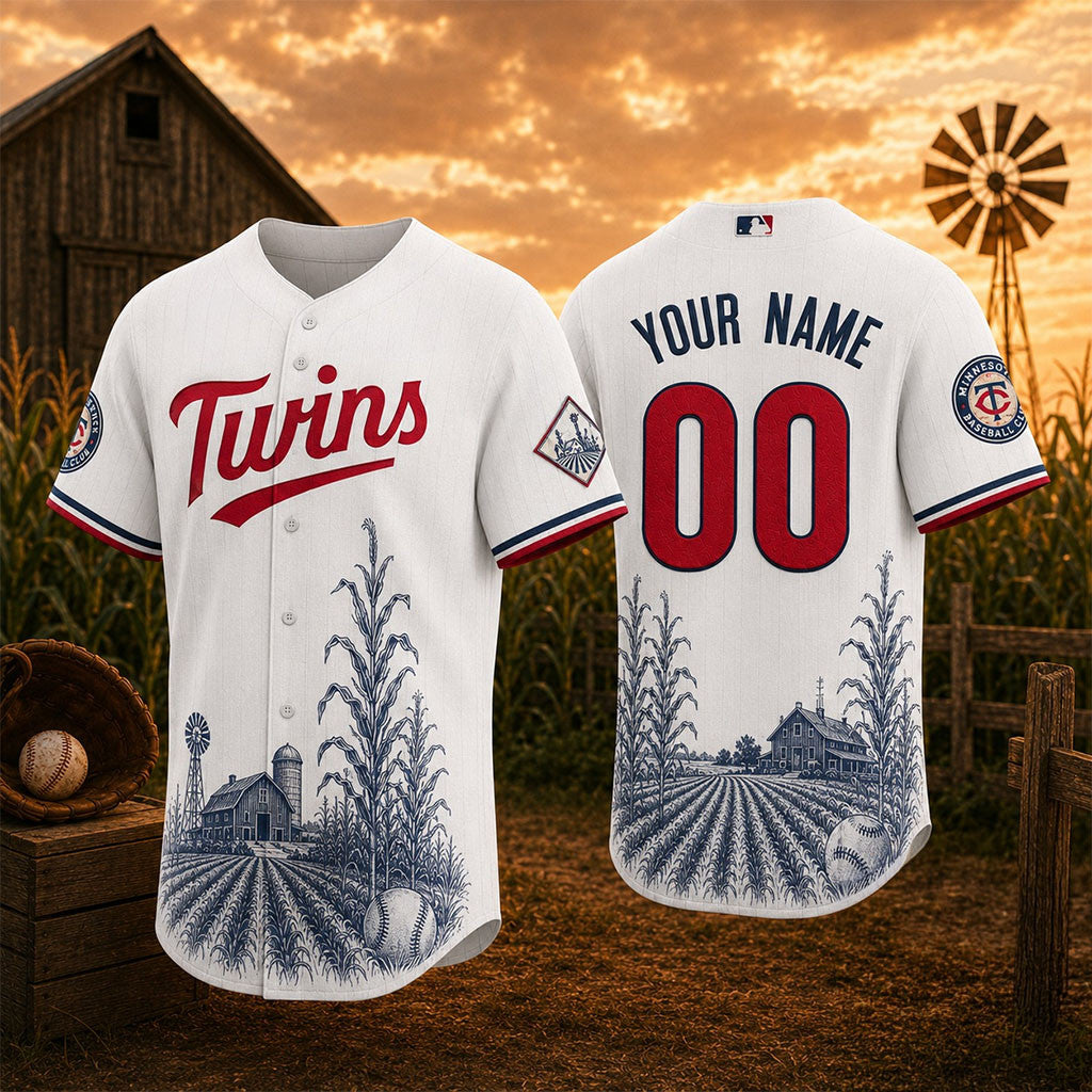 Personalized Minnesota Twins Field of Dreams Baseball Jersey Twins Merch Present For Fans - Merchluma