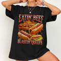 Eatin' Beef Blastin Queef T-Shirt Funny Hotdog Meme Shirt Gift Ideas For Friends - Merchluma