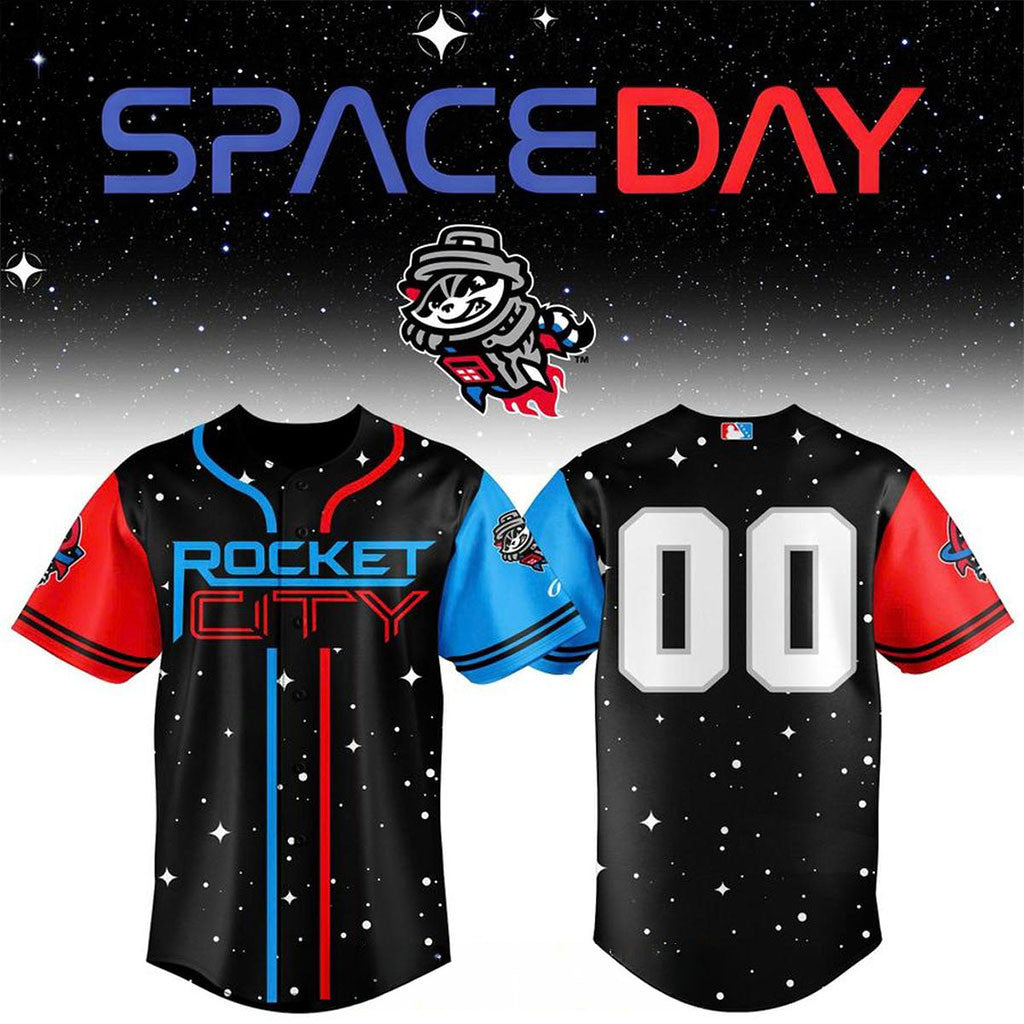 Personalized Rocket City Trash Pandas Merch 2026 Space Night Baseball Jersey Gift For Fans - Merchluma