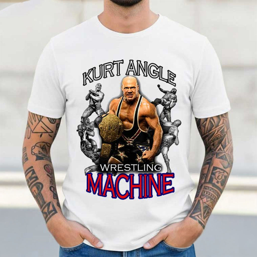 Kurt Angle Wrestling Machine T-Shirt WWE Legend Shirt Kurt Angle Merch Gift For Fans - Merchluma