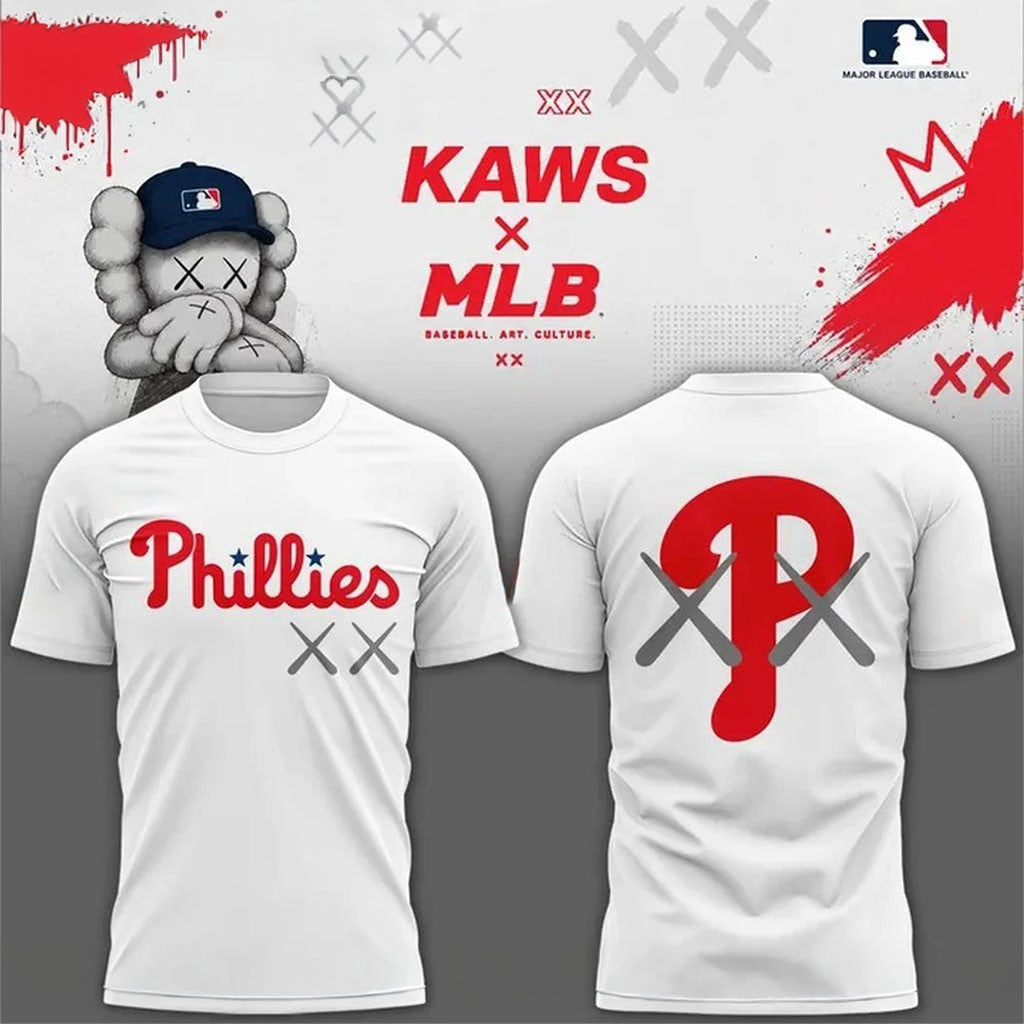 Philadelphia Phillies X Kaws 2026 Version Shirt Philly Phillies Merch Gifts For Baseball Lovers - Merchluma