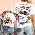 Baltimore Ravens Snoopy Fall Leaves Wonderful Shirt Autumn T-Shirt Baltimore Ravens Merch Gift - Merchluma