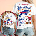 Buffalo Bills Snoopy Fall Leaves Wonderful Time Shirt Buffalo Bills Merch Football Gift For Her - Merchluma