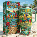 Jimmy Buffett Merch Margaritaville Changes In Latitudes Tumbler Summer Present Ideas - Merchluma
