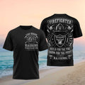 LV Raiders Firefighter Born For The Fight Shirt Raiders Merch Top Gifts For Firefighters - Merchluma