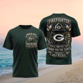Green Bay Packers Firefighter Brave By Duty Football Shirt Packers Merch Game Day Outfits - Merchluma
