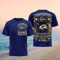Los Angeles Rams Firefighter Helmet American Flag Shirt LA Rams Merch Cool Fireman Gifts - Merchluma