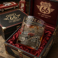 Route 66 100th Anniversary 2026 Whiskey Glass Route 66 Merch Best Gift For Father In Law - Merchluma