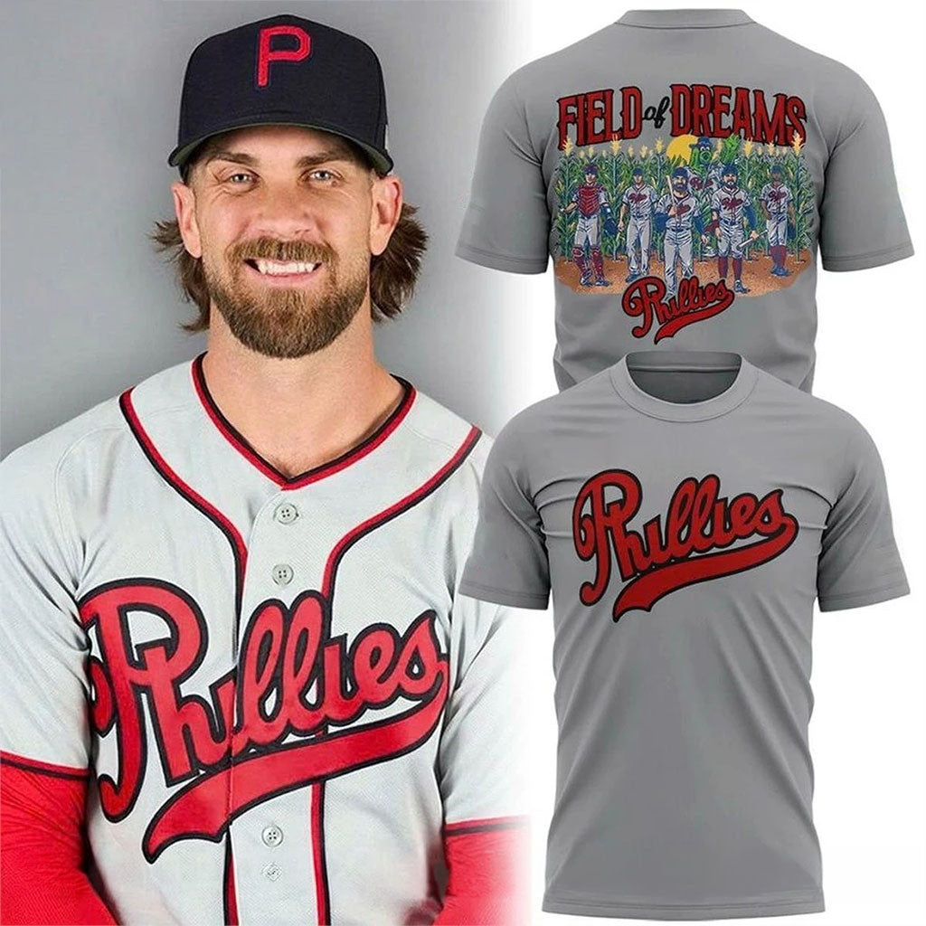 Philadelphia Phillies Merch 2026 Field of Dreams Game T-Shirt Gift For Baseball Lovers - Merchluma