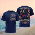 Buffalo Bills Firefighter Born For The Fight Shirt Buffalo Bills Merch Firefighter Gift Ideas - Merchluma