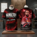 Lewis Hamilton Scuderia Ferrari F1 Hungarian Grand Prix 2026 Still Chasing Eight Shirt Fan Gear - Merchluma