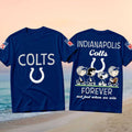 Indianapolis Colts Peanuts Characters Forever Football Shirt Indianapolis Colts Merch Gifts - Merchluma