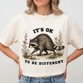 Jimothy It's OK To Be Different Shirt Funny Raccoon Meme T-Shirt Jimothy Merch BFF Gifts - Merchluma