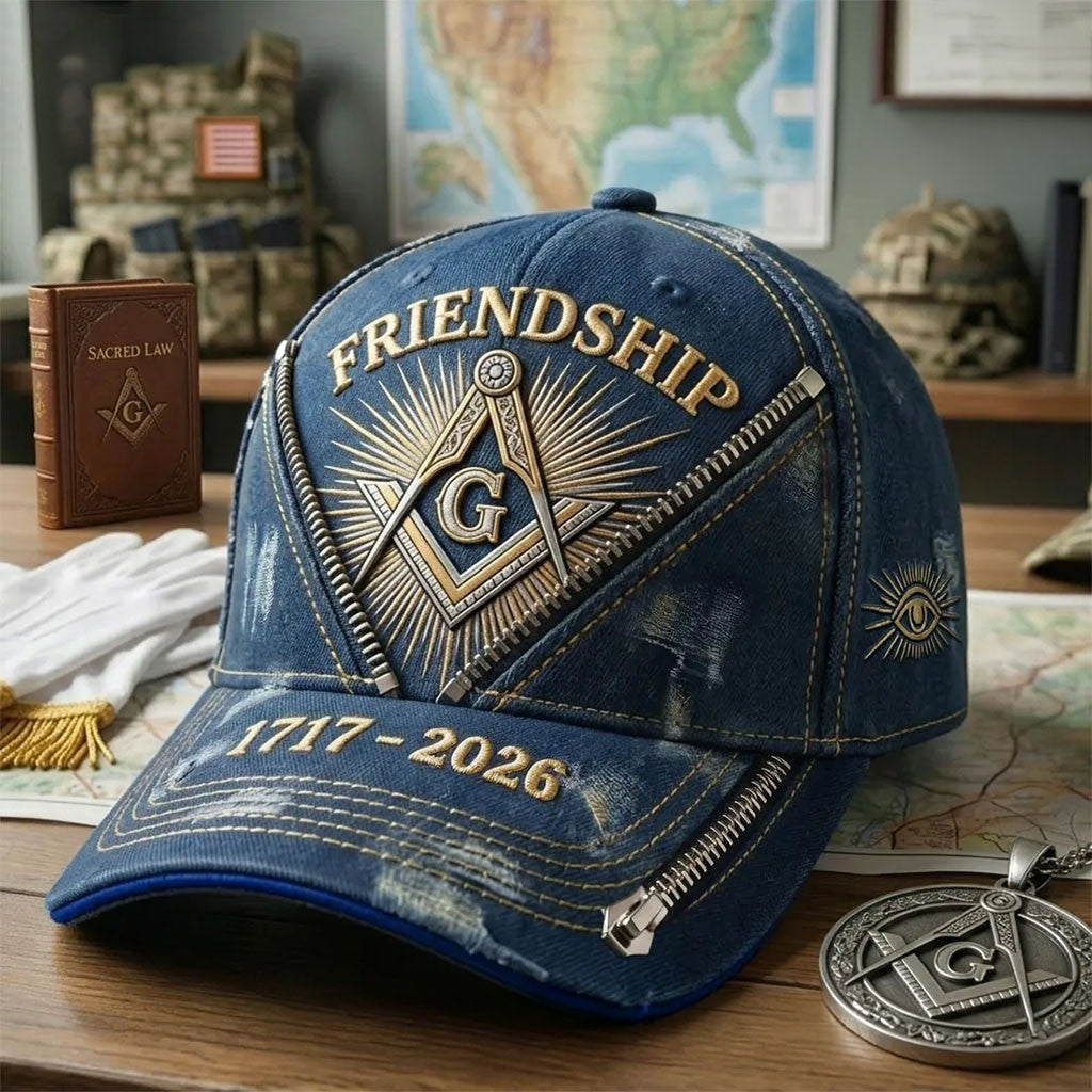 Masonic Friendship 1717 2026 Distressed Hat Freemason Merch Gift Ideas For Dad - Merchluma