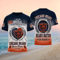 Chicago Bears Football Heart American Flag Pride Shirt Chicago Bears Merch Game Day Gifts - Merchluma