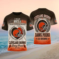 Cleveland Browns Football Heart American Flag Pride Shirt Cleveland Browns Merch Fan Present - Merchluma