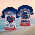 Buffalo Bills Football Heart American Flag Pride Shirt Game Day Outfits Buffalo Bills Merch - Merchluma