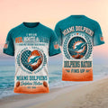 Miami Dolphins Football Heart American Flag Pride Shirt Game Day Tees Miami Dolphins Merch - Merchluma