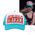 Slayyyter Worst Man In America Trucker Hat 2026 Slayyyter Merch Present For Fans - Merchluma