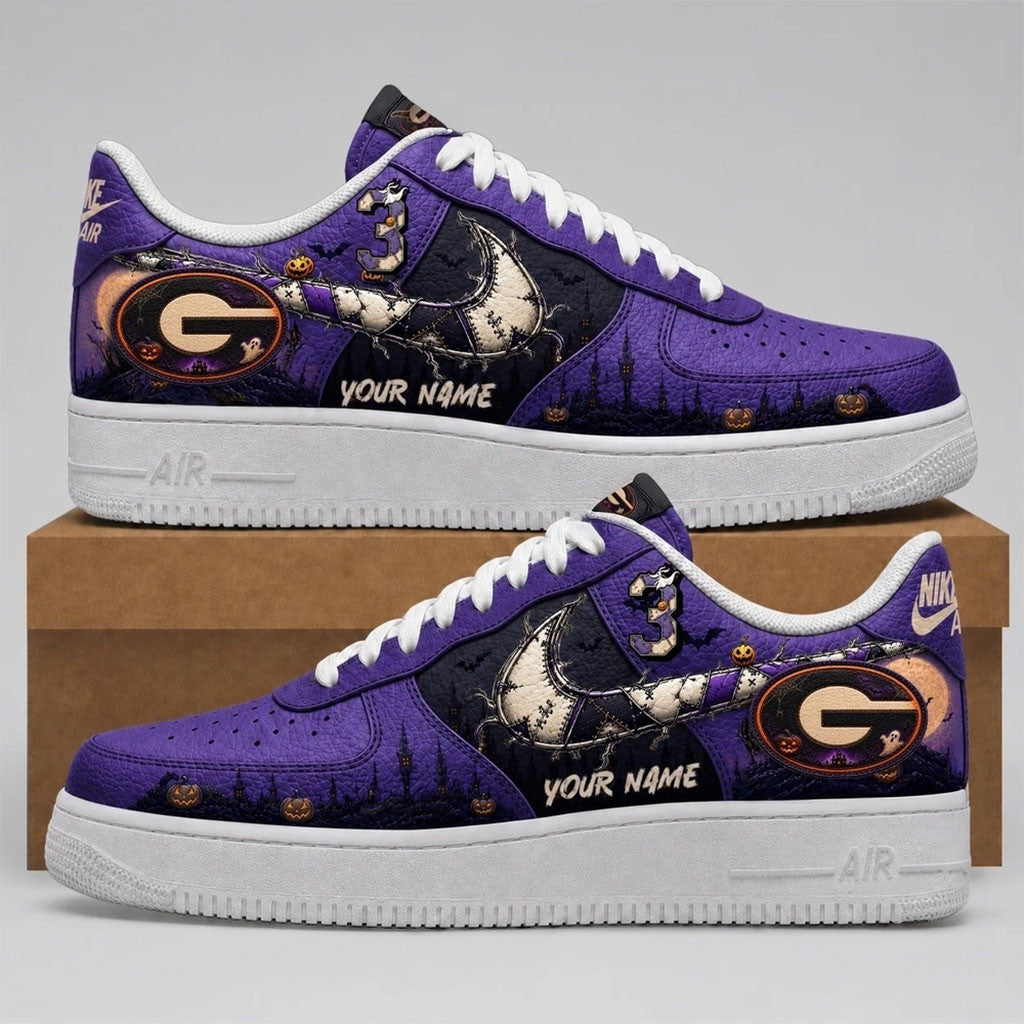 Personalized Georgia Bulldogs Merch 2026 Haunted Moon Halloween Sneakers Gift For Halloween - Merchluma