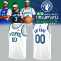 Personalized Minnesota Timberwolves 2026-2027 New White Basketball Jersey MN Wolves Mech - Merchluma