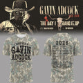 Gavin Adcock Tour 2026 Merch The Day I Hand It Up Camo Shirt I Survived A GA Concert T-Shirt - Merchluma