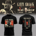 Gavin Adcock Tour 2026 Merch The Day I Hand It Up Tour Dates T-Shirt Black Gift For Fans - Merchluma