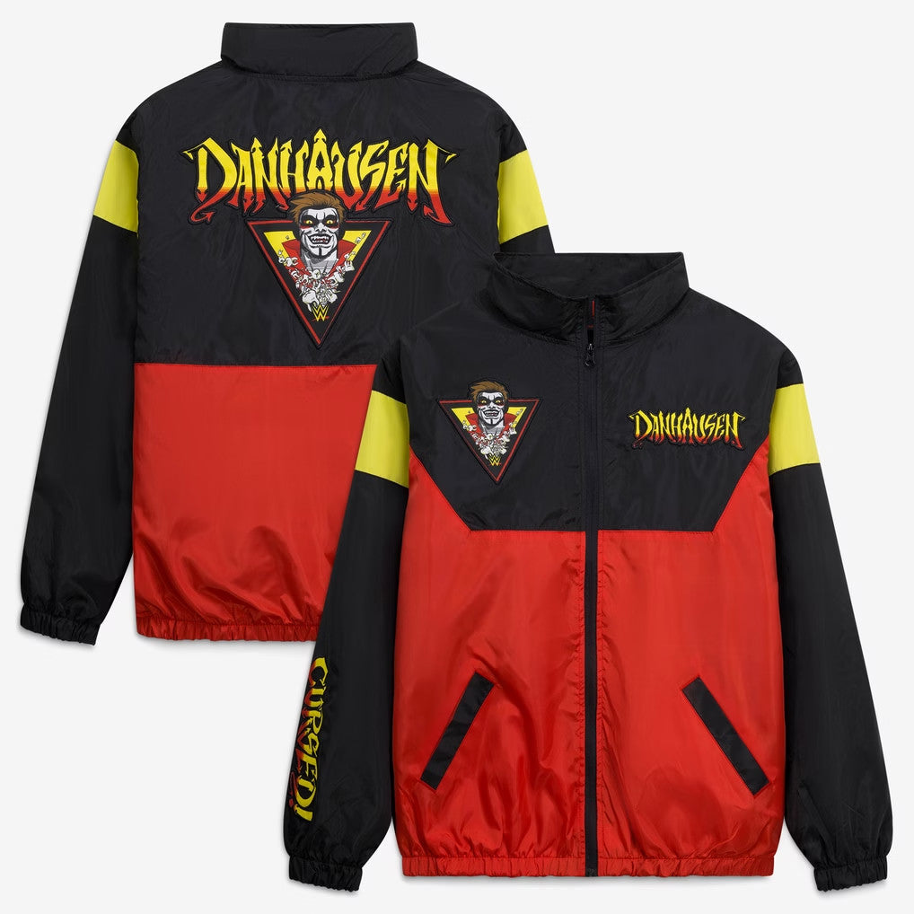 Danhausen Merch 2026 Danhausen Cursed Zip Windbreaker Jacket Wrestling Fan Apparel Best Gifts - Merchluma