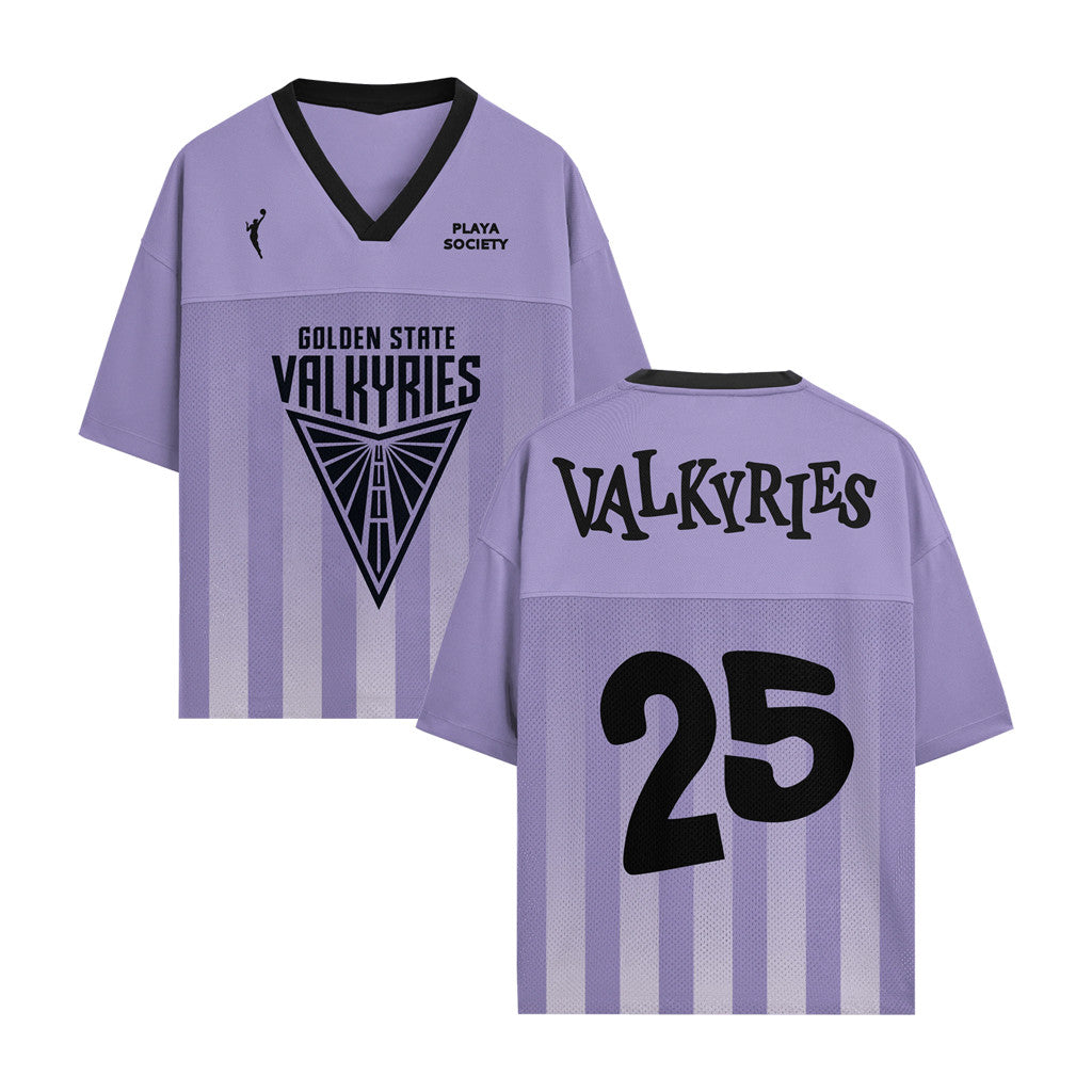 Golden State Valkyries Merch Playa Society 2026 GS Valkyries V-Neck Jersey Basketball Fan Gear - Merchluma