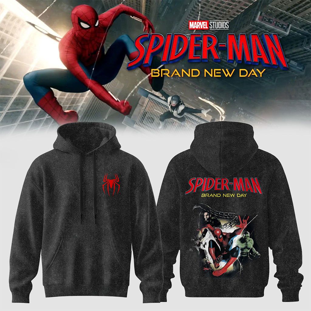 Spider-Man Brand New Day Hoodie 2026 Spider-Man Merch Unique Gifts For Marvel Fans - Merchluma