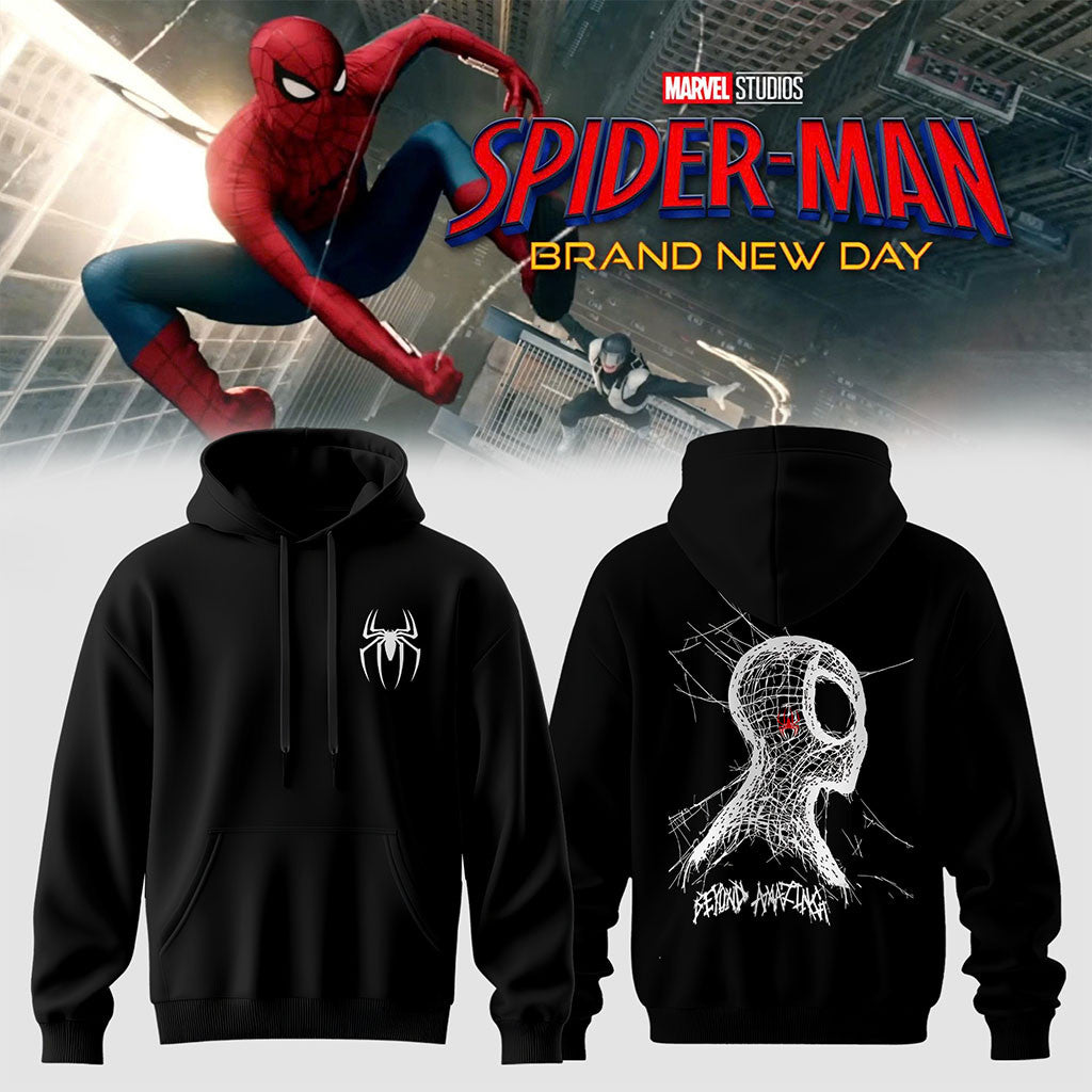 Spider-Man Brand New Day Hoodie 2026 Spider Web Hoodie Spider-Man Merch Gifts For Marvel Fans - Merchluma