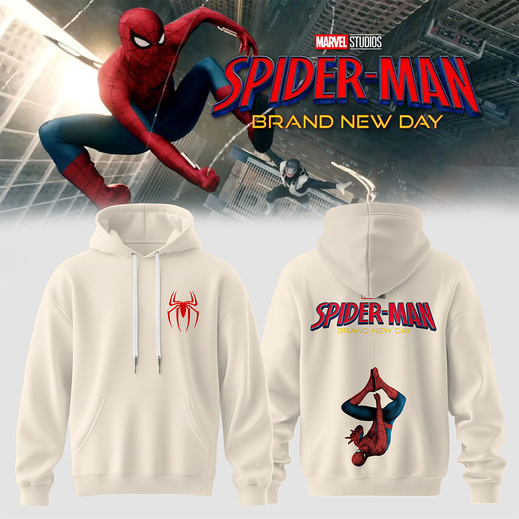 Spider-Man Brand New Day Hoodie 2026 Spider-Man Merch Marvel Fan Hoodie Gift For Brothers - Merchluma