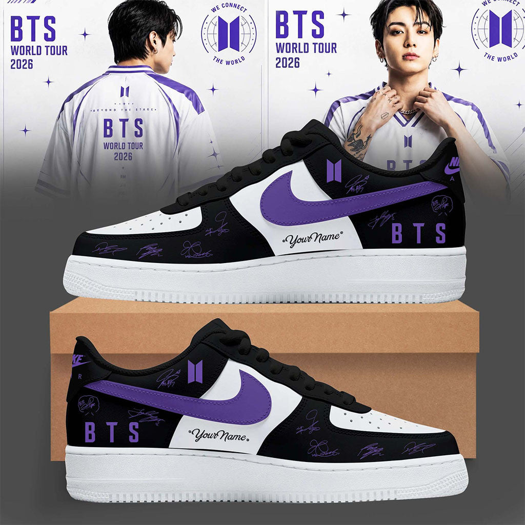 Personalized BTS Arirang World Tour Merch 2026 Beyond The Stage Shoes Sneakers Gift For Army - Merchluma