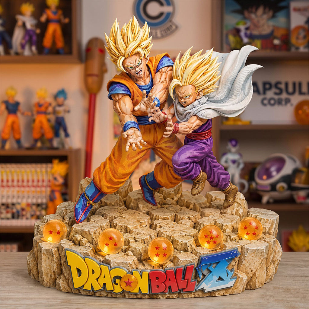 Dragon Ball Z Merch 2026 Dragon Warrior Father And Son Acrylic Plaque Decor Anime Fan Gift - Merchluma