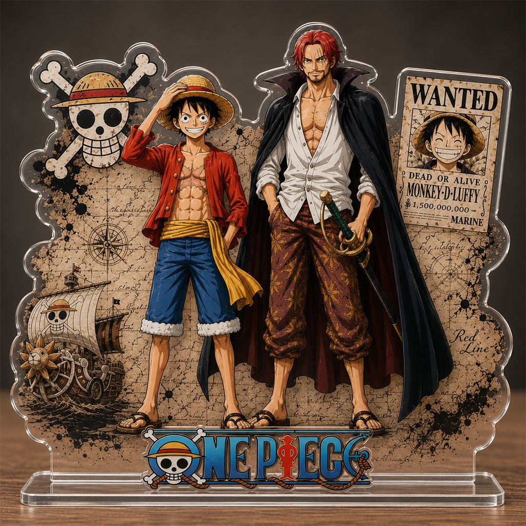 One Piece Pirate Captain Duo Acrylic Plaque One Piece Merch 2026 Anime Adventure Fan Gift - Merchluma