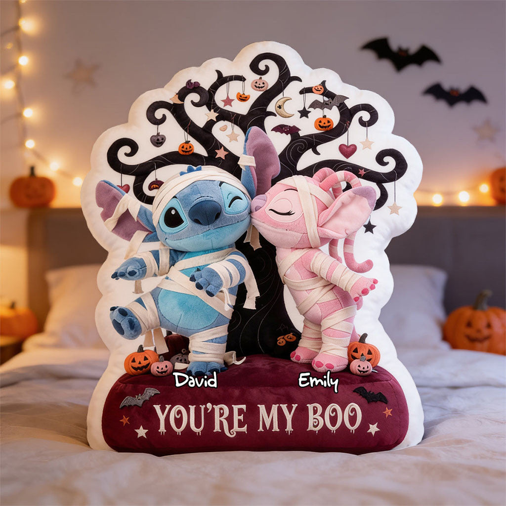 Personalized Cosmic Love Custom Shape Pillow You're My Boo Pillow Cute Gifts For Couple - Merchluma