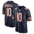 Luther Burden III Jersey Shirt Navy Chicago Bears Merch #10 Team Game Jersey 2026 Gift For Fans - Merchluma