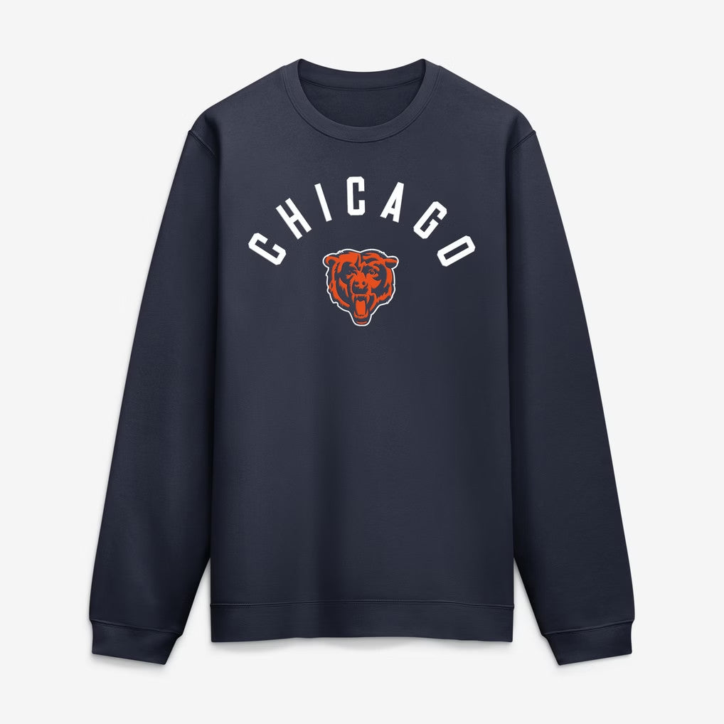 Chicago Bears Merch 2026 Chicago Bears Primetime Club Sweatshirt Navy Gift For Football Lovers - Merchluma