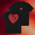 XPLR Merch 2026 All We Need Is Love T-Shirt Black Sam And Colby Merch Present For Wife - Merchluma