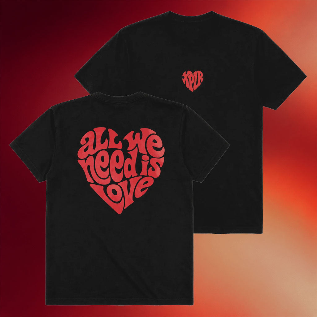 XPLR Merch 2026 All We Need Is Love T-Shirt Black Sam And Colby Merch Present For Wife - Merchluma