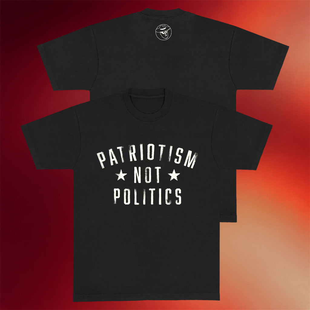 Zac Brown Merch 2026 Patriotism Not Politics T-Shirt Black Gift Ideas For Country Fans - Merchluma
