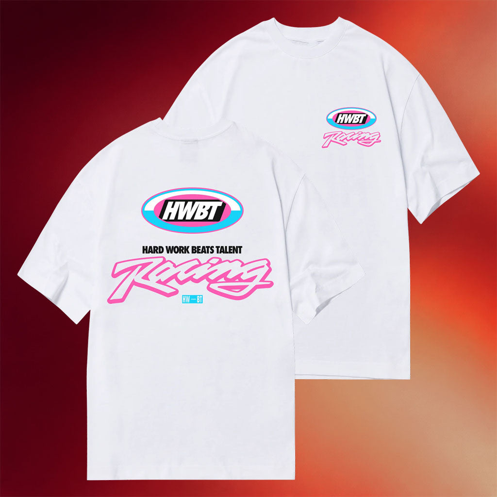 HWBT Merch 2026 Miami Racing T-Shirt White Birthday Gift Ideas For Boyfriend - Merchluma